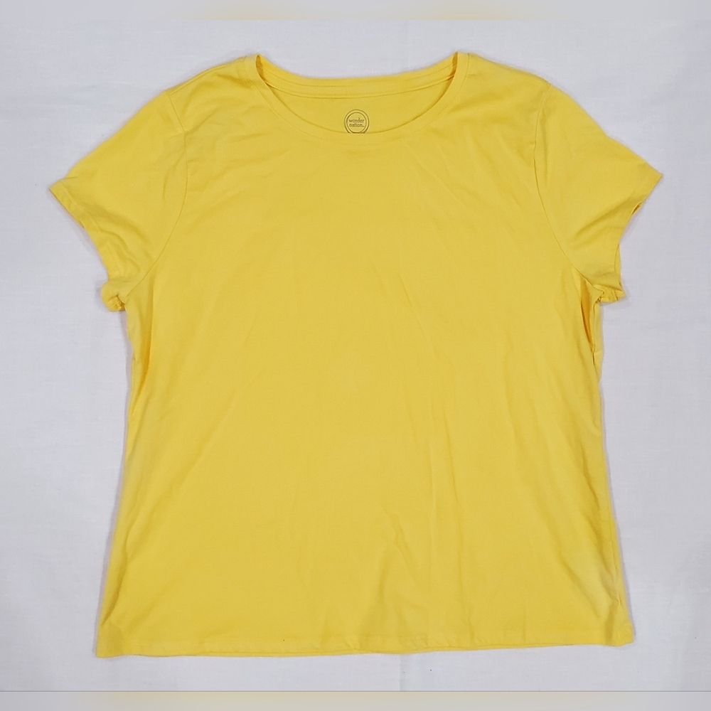 Wonder Nation Bright Yellow Short Sleeve Tee